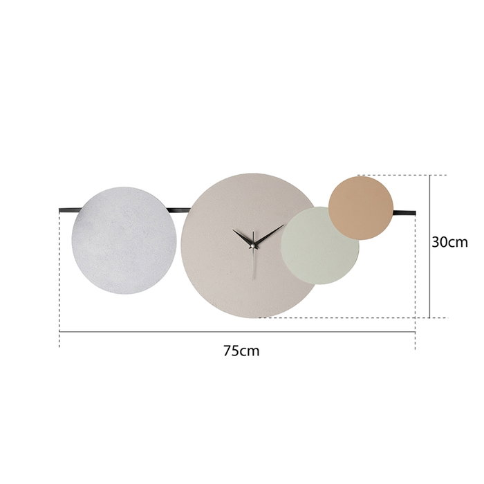 Wallity Maxico - Blue Reloj de Pared Decorativo de Metal